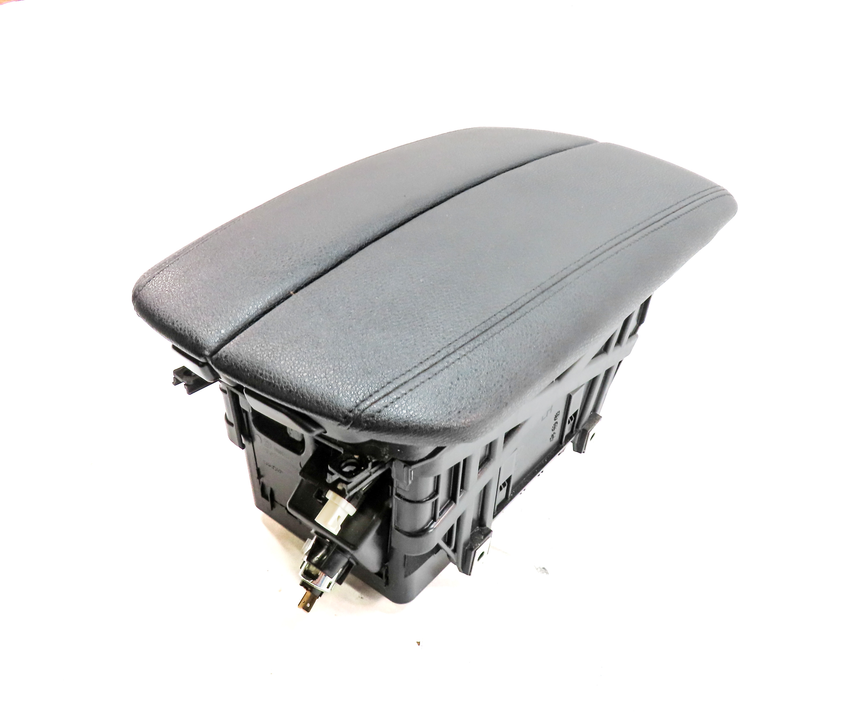 14-18 BMW X5 F15 FRONT CENTER CONSOLE STORAGE BIN w/ ARMREST LID (Black) — exact item pictured